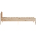 Estructura de cama sin colchón madera maciza de pino 100x200 cm