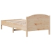 Estructura de cama sin colchón madera maciza de pino 100x200 cm