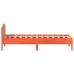 Estructura de cama sin colchón madera de pino marrón 90x200 cm