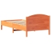 Estructura de cama sin colchón madera de pino marrón 90x200 cm
