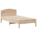 Estructura de cama sin colchón madera maciza de pino 90x190 cm