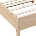 Estructura de cama sin colchón madera maciza pino 75x190 cm