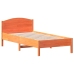 Estructura de cama sin colchón madera maciza marrón 75x190 cm