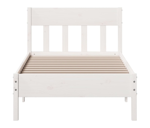 Estructura cama sin colchón madera maciza pino blanca 100x200cm