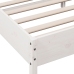 Estructura de cama sin colchón madera de pino blanca 140x190 cm