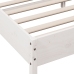 Estructura de cama sin colchón madera de pino blanco 135x190 cm