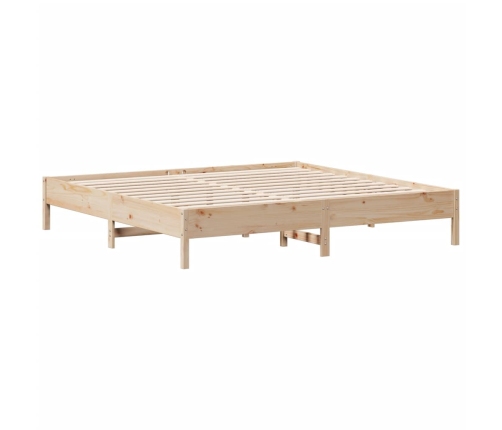 vidaXL Estructura de cama sin colchón madera maciza de pino 200x200 cm