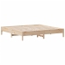 vidaXL Estructura de cama sin colchón madera maciza de pino 200x200 cm