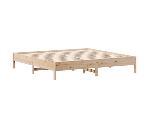 vidaXL Estructura de cama sin colchón madera maciza de pino 200x200 cm