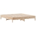 vidaXL Estructura de cama sin colchón madera maciza de pino 200x200 cm