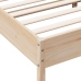 Estructura de cama sin colchón madera maciza de pino 180x200 cm