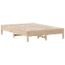 Estructura de cama sin colchón madera maciza de pino 160x200 cm