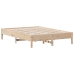 Estructura de cama sin colchón madera de pino maciza 120x200 cm