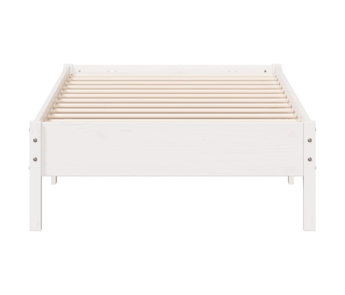 Estructura cama sin colchón madera maciza pino blanca 100x200cm