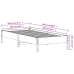 Estructura cama sin colchón madera maciza pino blanca 100x200cm