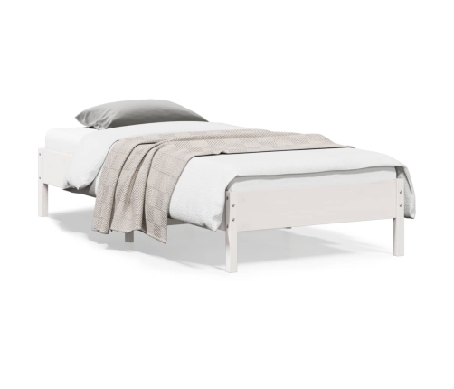 Estructura cama sin colchón madera maciza pino blanca 100x200cm