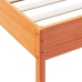 Cama sin colchón madera maciza de pino marrón cera 100x200 cm