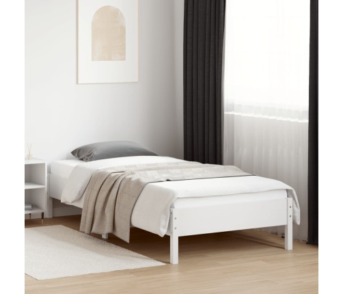 Estructura de cama sin colchón madera de pino blanca 90x200 cm