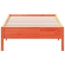 Estructura de cama sin colchón madera de pino marrón 90x200 cm