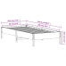 Estructura de cama sin colchón madera de pino marrón 90x200 cm