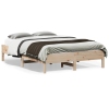 Estructura de cama sin colchón madera maciza de pino 140x190 cm