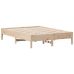 vidaXL Estructura de cama sin colchón madera maciza de pino 135x190 cm