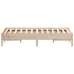 vidaXL Estructura de cama sin colchón madera maciza de pino 135x190 cm