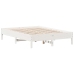 Estructura de cama sin colchón madera de pino blanco 135x190 cm