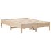 Estructura de cama sin colchón madera maciza de pino 120x190 cm