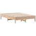 Estructura de cama sin colchón madera maciza de pino 120x190 cm