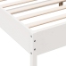 Estructura de cama sin colchón madera maciza blanca 120x190 cm