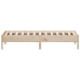 Estructura de cama sin colchón madera maciza de pino 90x190 cm