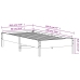 Estructura de cama sin colchón madera maciza de pino 90x190 cm