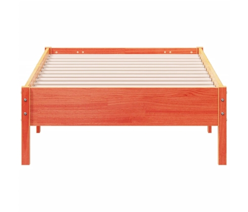 Estructura de cama sin colchón madera maciza marrón 90x190 cm