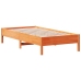 Estructura de cama sin colchón madera maciza marrón 90x190 cm