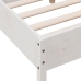 Estructura de cama sin colchón madera de pino blanca 150x200 cm