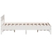 Estructura de cama sin colchón madera de pino blanca 140x200 cm