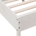Estructura de cama sin colchón madera de pino blanca 140x200 cm