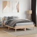 Estructura de cama sin colchón madera maciza de pino 140x190 cm