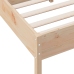 Estructura de cama sin colchón madera maciza de pino 140x190 cm