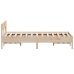 Estructura de cama sin colchón madera maciza de pino 135x190 cm