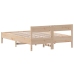 Estructura de cama sin colchón madera maciza de pino 120x190 cm