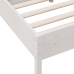 Estructura de cama sin colchón madera maciza blanca 120x190 cm