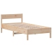 Estructura de cama sin colchón madera maciza de pino 90x190 cm