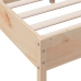 Estructura de cama sin colchón madera maciza pino 75x190 cm