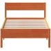 Estructura de cama sin colchón madera maciza marrón 75x190 cm