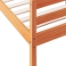 Cama sin colchón madera maciza de pino marrón cera 120x200 cm