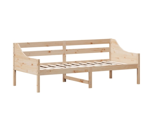 Sofá cama sin colchón madera maciza de pino 90x200 cm