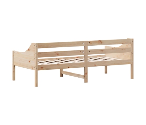 Sofá cama sin colchón madera maciza de pino 90x200 cm