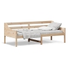 Sofá cama sin colchón madera maciza de pino 90x200 cm